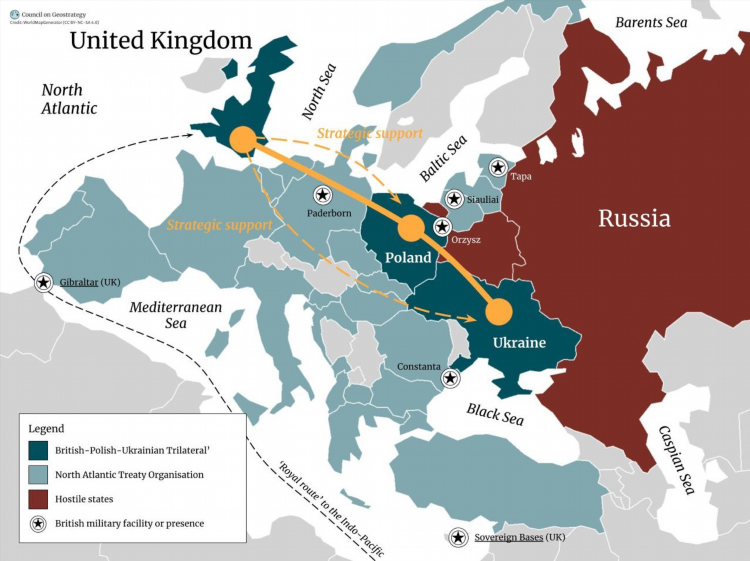 Белоруссия и калининград на карте