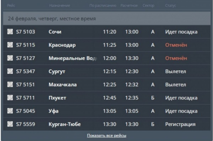 Время полета санкт петербург калининград